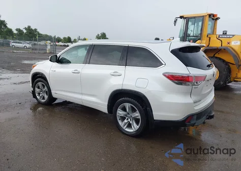 2016 Toyota Highlander Hybrid Limited z USA, uszkodzony, nr VIN 5TDDCRFH5GS015787